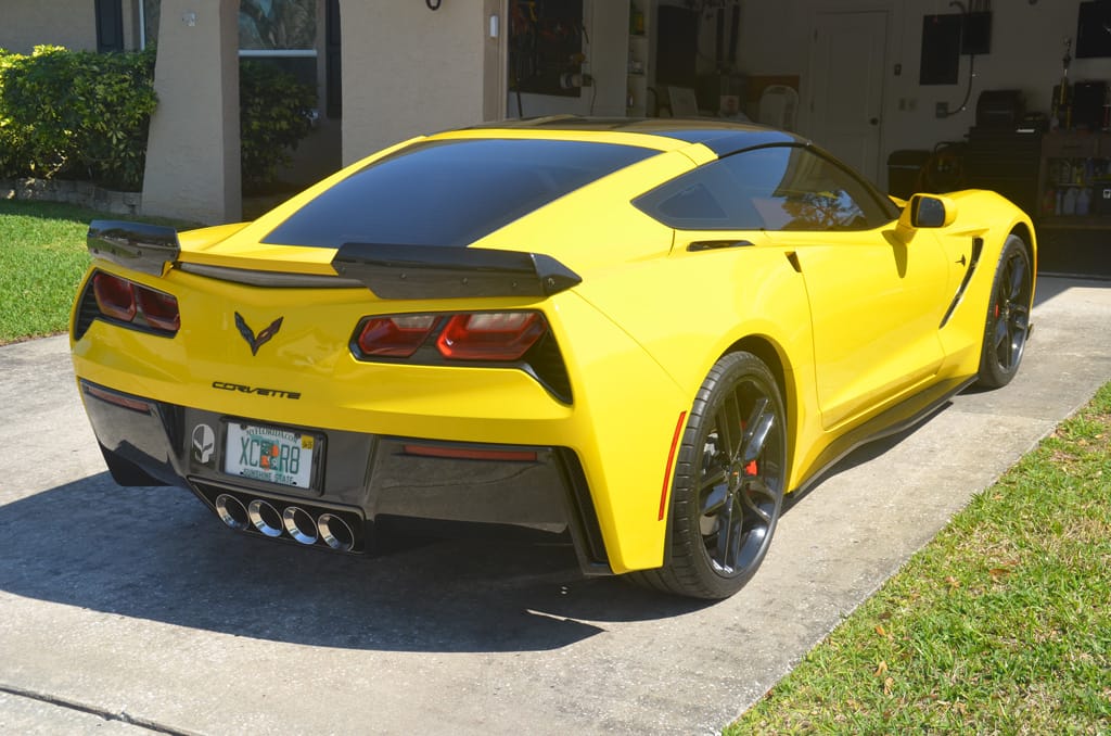 Customer photo review of Corvette C7 Z06 Conversion Side Skirts Rocker Panels