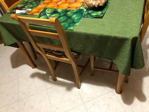 Customer photo review of Tovaglia Antimacchia Verde