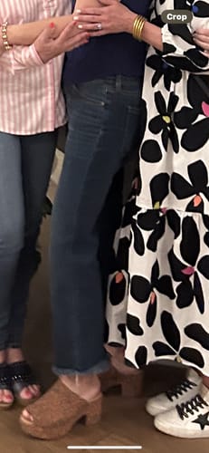 Customer photo review of Liverpool Hannah Crop Flare - Elkmont