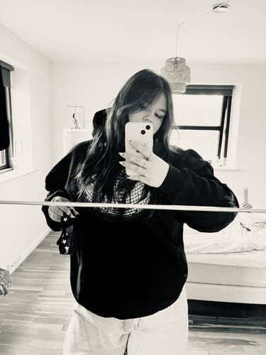 Customer photo review of 'Cherry' hoodie