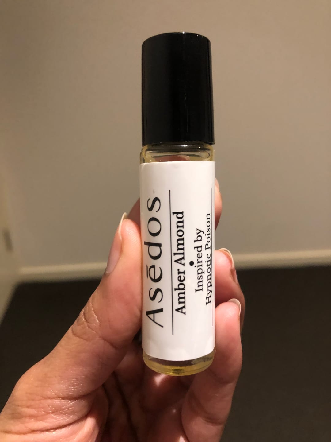 Customer photo review of AMBER ALMOND PERFUME OIL