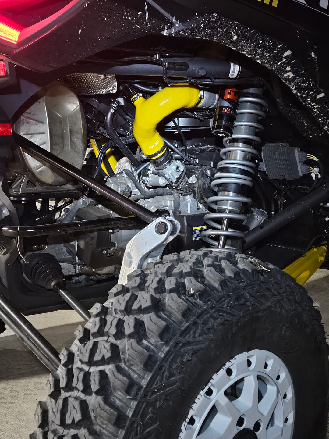Customer photo review of RPM SxS Can-Am Maverick R Silicone Charge Tube Kit 2024+