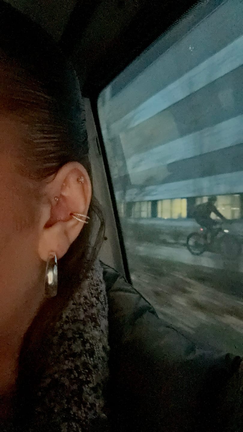 Customer photo review of Double Clicker Piercing | Titan