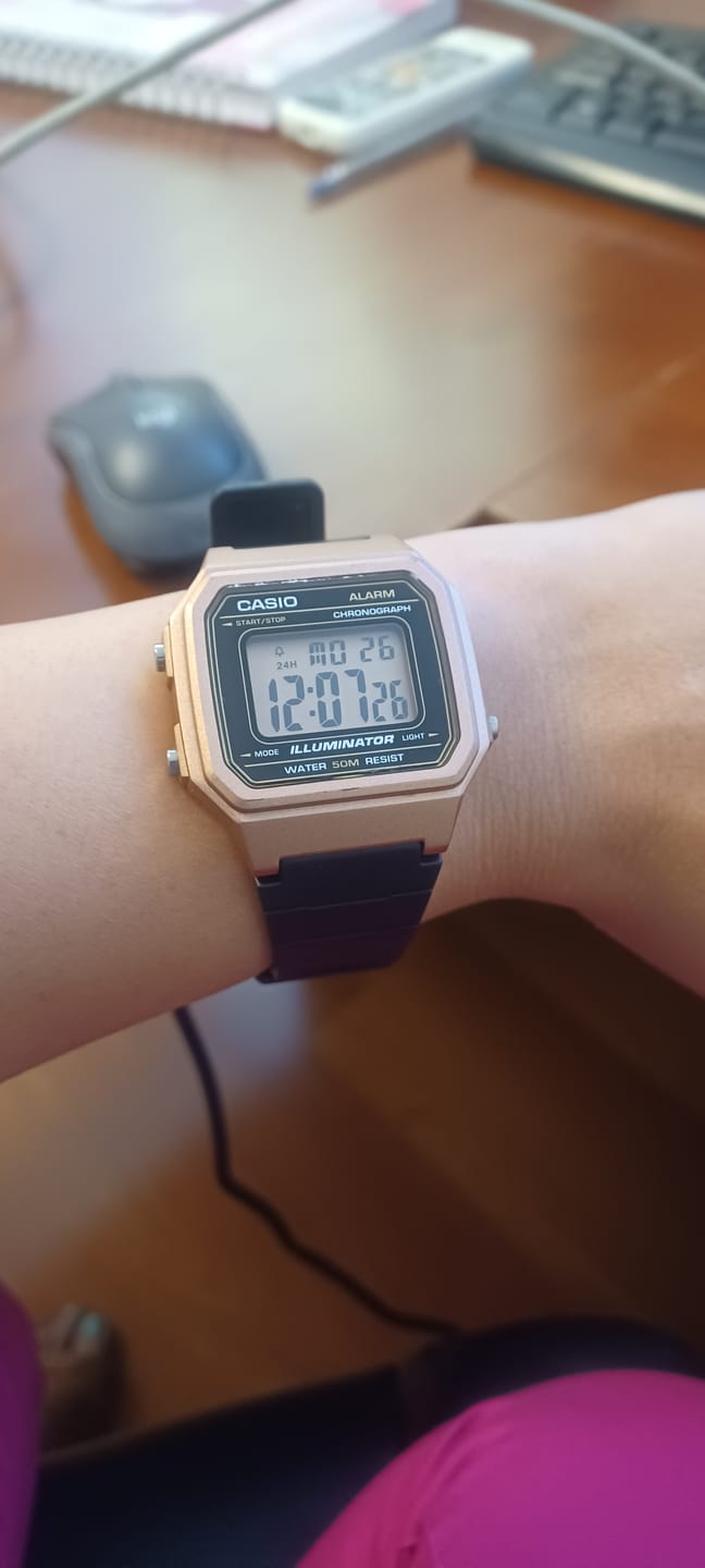 Customer photo review of Reloj Casio Vintage W-217HM-5AVDF Rosado