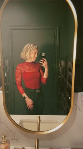 Customer photo review of Two Piece Lace Long Sleeve Brami (Full Length)