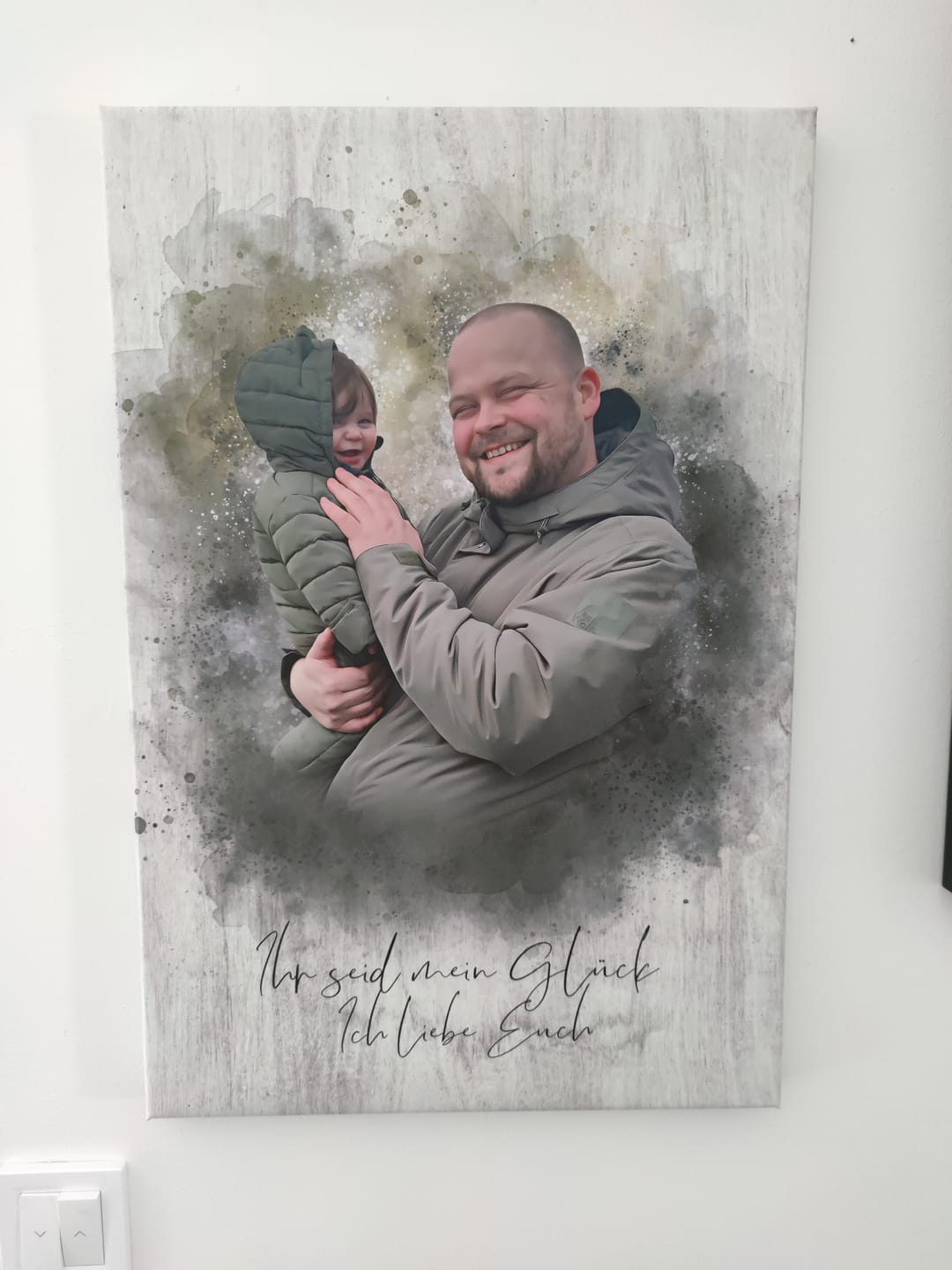 Customer photo review of Euer Foto als Aquarell | personalisierbares Poster