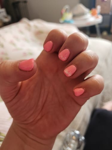 Customer photo review of D300 Princess Pink Créme Dip Powder