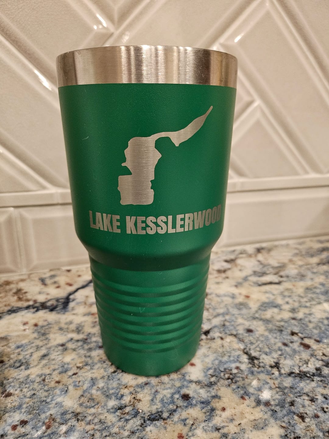 Customer photo review of Custom Lake 30oz Tumbler