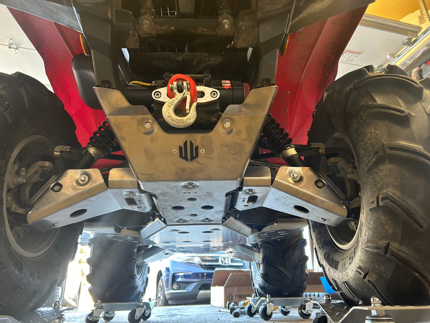 Customer photo review of Complete Aluminum Skid Plates for Yamaha Grizzly 550/700