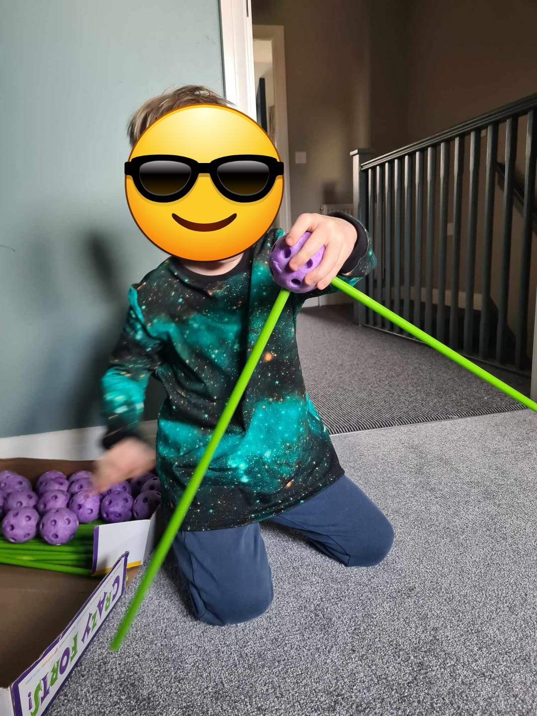 Customer photo review of Green Space Constellation French Terry Fabric