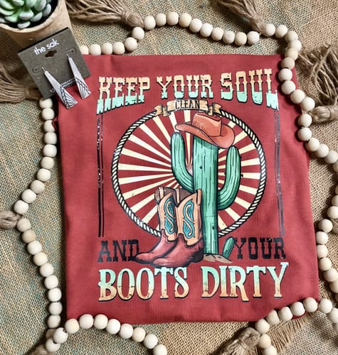 Customer photo review of KEEP YOUR SOUL DTF Transfer