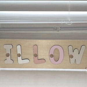 Customer photo review of Name Puzzle with Pegs