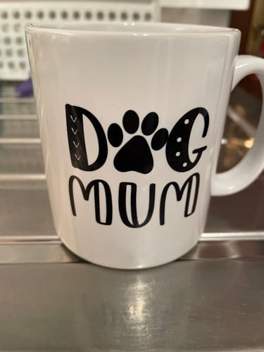 Customer photo review of Girl & Dogs - Life is better with a dog Personalised Mug