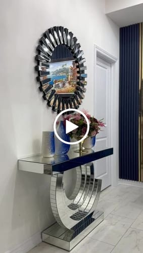 Customer video review of Modern Sunburst Beveled Round Mirror 36"