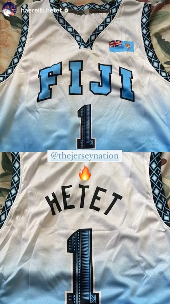 Customer photo review of Fiji Custom Basketball Jersey