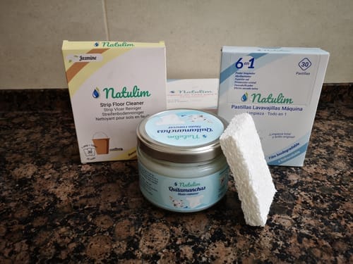 Customer photo review of Eco-Tiras de Detergente 40 lavados Natulim