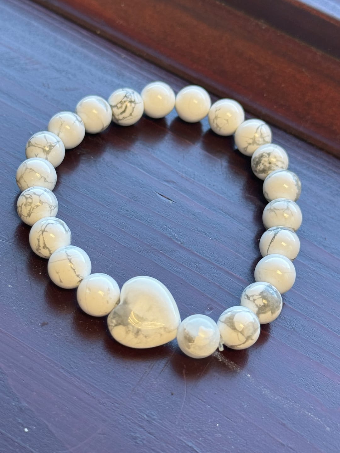 Customer photo review of White Howlite Bracelet