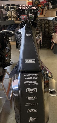 Customer photo review of Custom Seat Cover: 23-'24 125/250/300/350/450/500 SX/XC/SX-F/XC-F/SMR