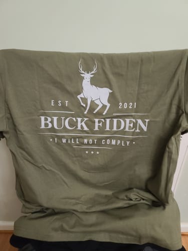 Customer photo review of Mystery Tee