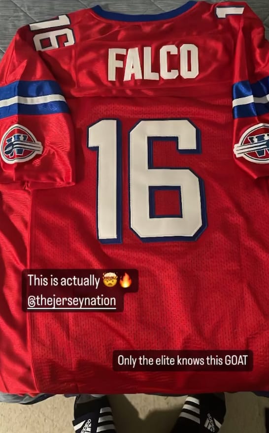 Customer photo review of The Replacements Shane Falco Washington Sentinels Football Jersey