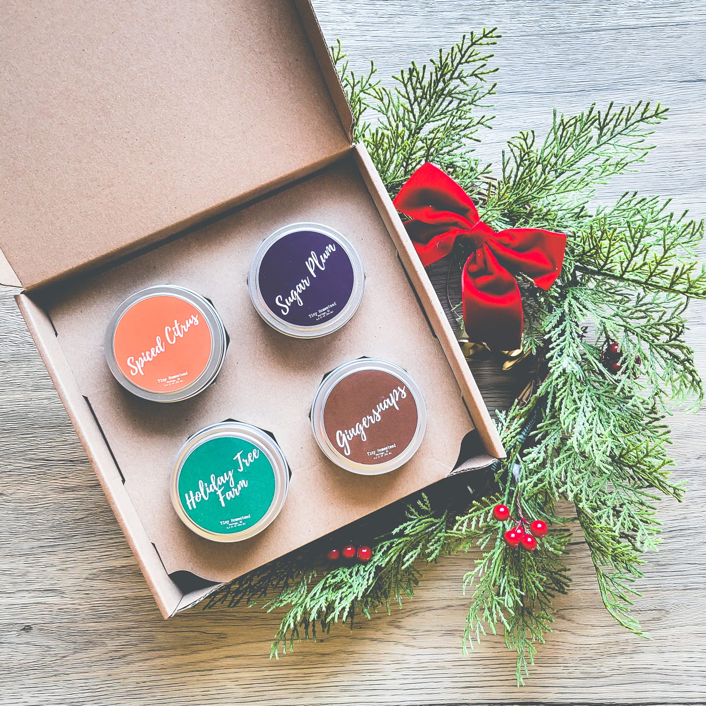 Customer photo review of 6 oz Candle Tin 4-Pack Shipping Box™