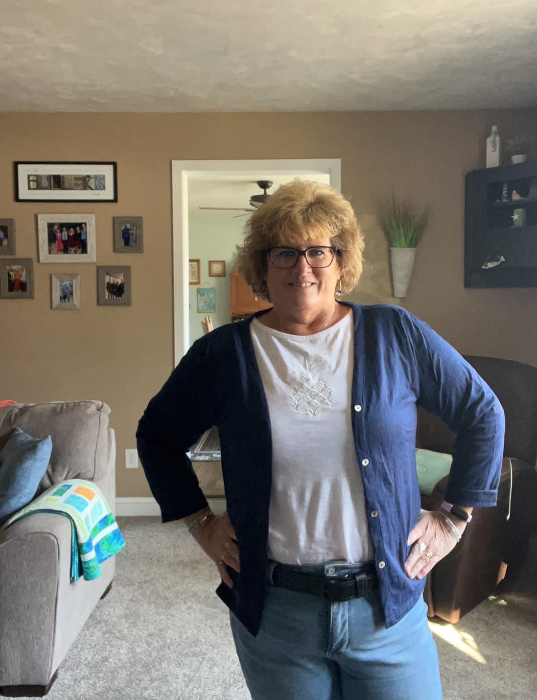 Customer photo review of Sand Dollar Burnout Cotton Cardi