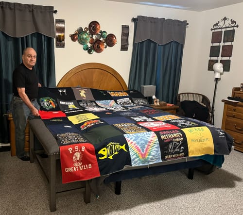 T-shirt quilt from ps 8 great kills by Anthony L from PA