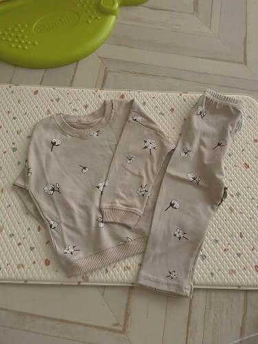 Customer photo review of Abstract Printed Loungewear Set