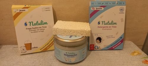 Customer photo review of Eco-Tiras de Detergente 40 lavados Natulim