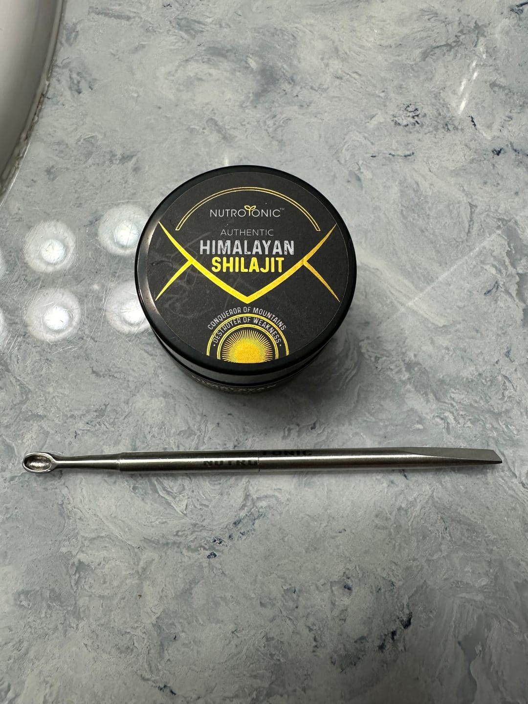 Customer photo review of Authentic Himalayan Shilajit® 60 Days Sun Dried Organic Resin