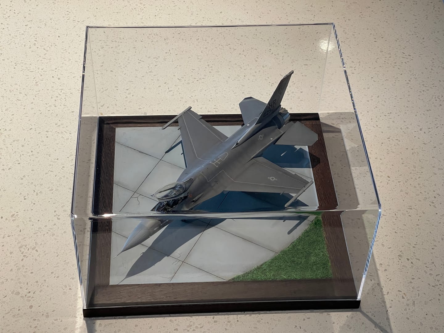 Customer photo review of Versatile Acrylic Display Cases with Double Sheet Base with Clear Case