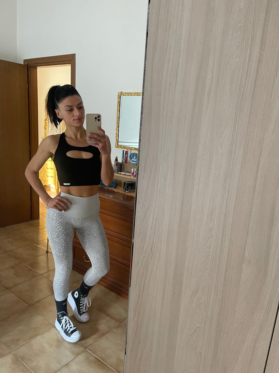 Customer photo review of Leggings Jungle Pitone Ghiaccio