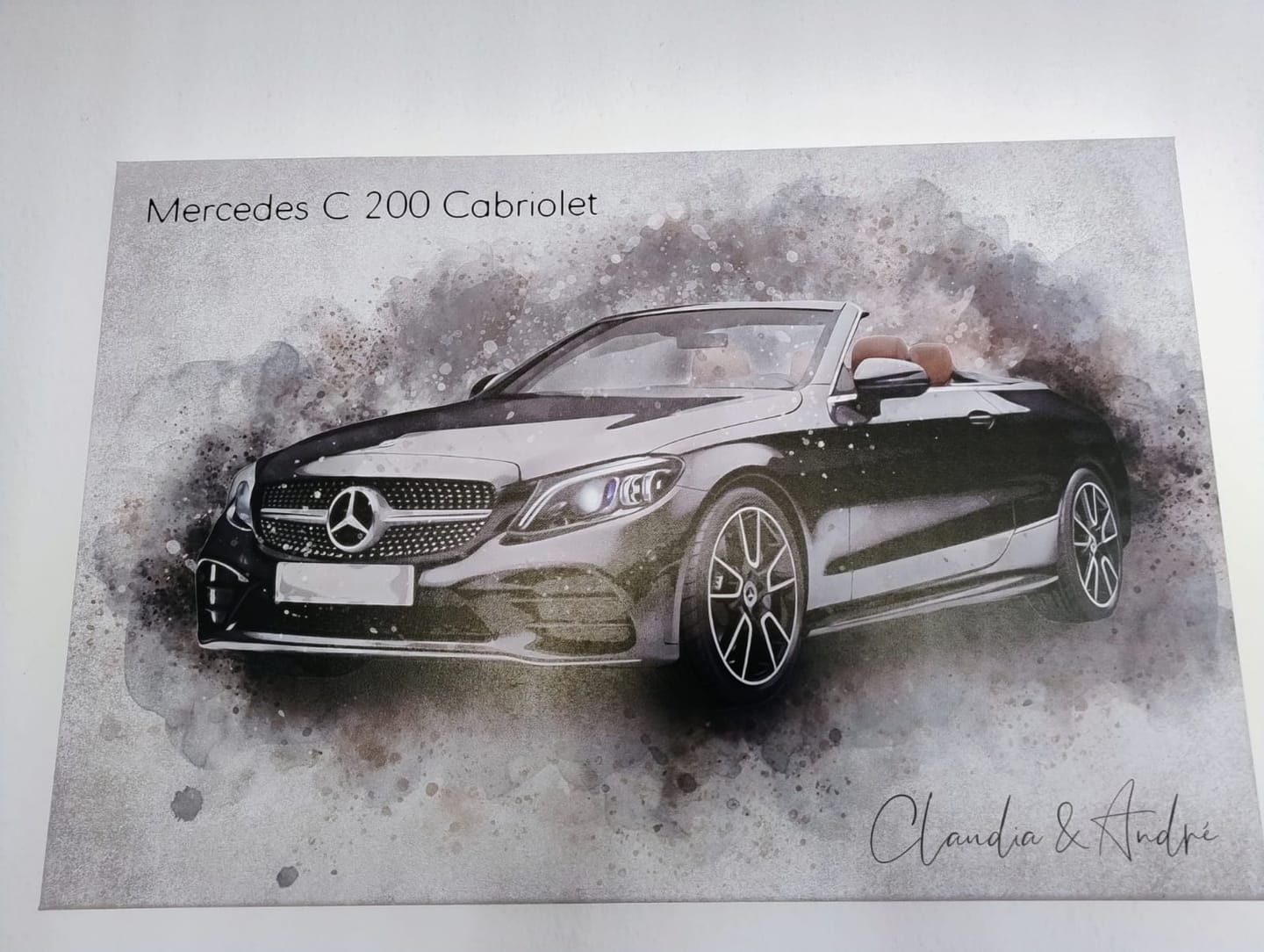 Customer photo review of Dein Auto im Aquarell-Stil | Geschenk für Autoliebhaber