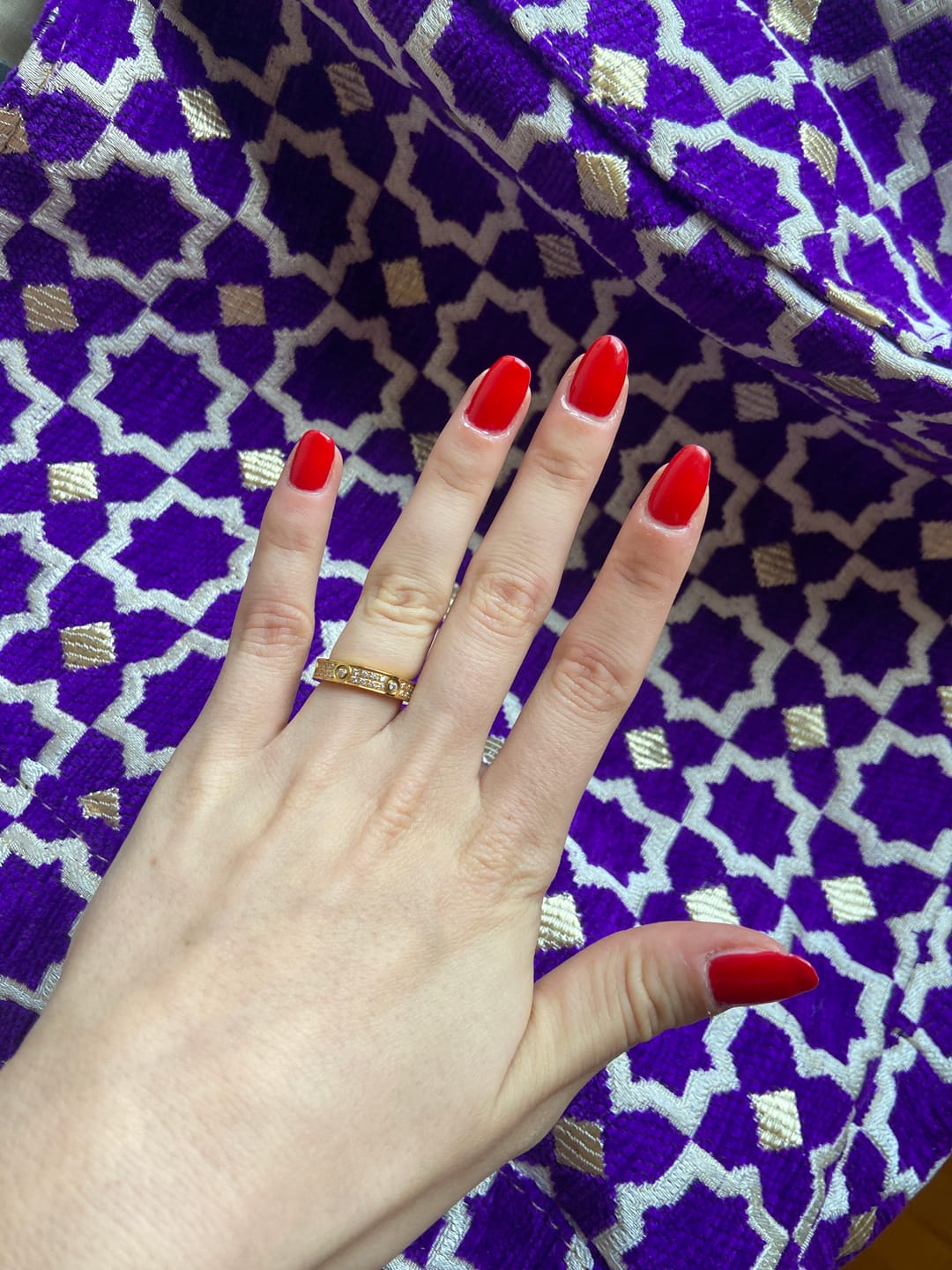 Customer photo review of Arena Ring | 18K vergoldet