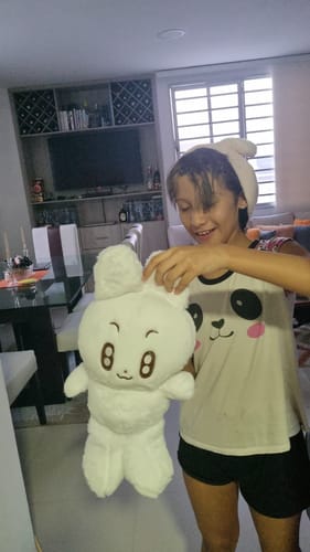 Customer photo review of TXT Cartoon Plushie