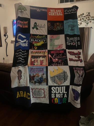 T-shirt quilt from albany state university, central state university by Marcia from GA