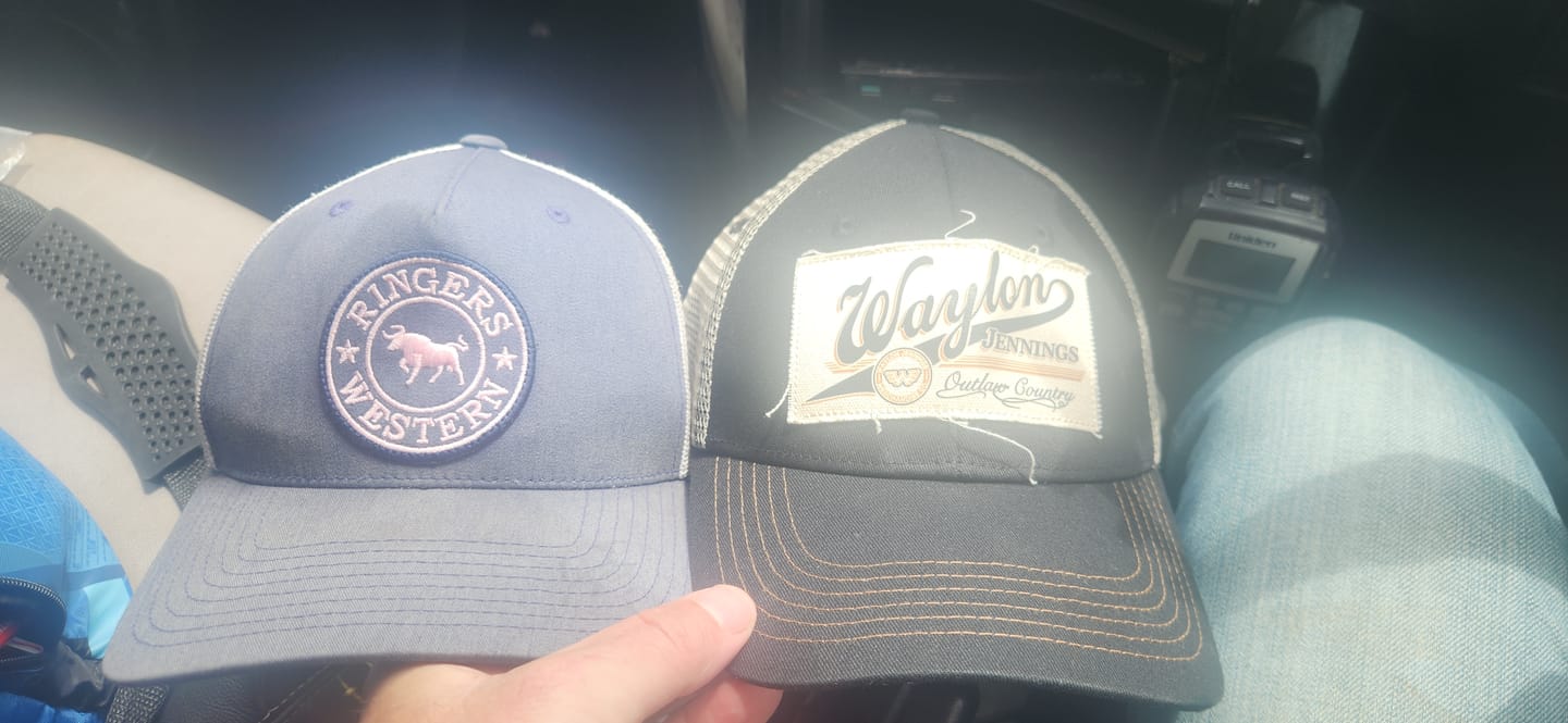 Customer photo review of Waylon Jennings Outlaw Country Trucker Hat