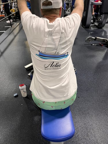 Customer photo review of Custom Cotton Boat T-Shirts With Front Pocket