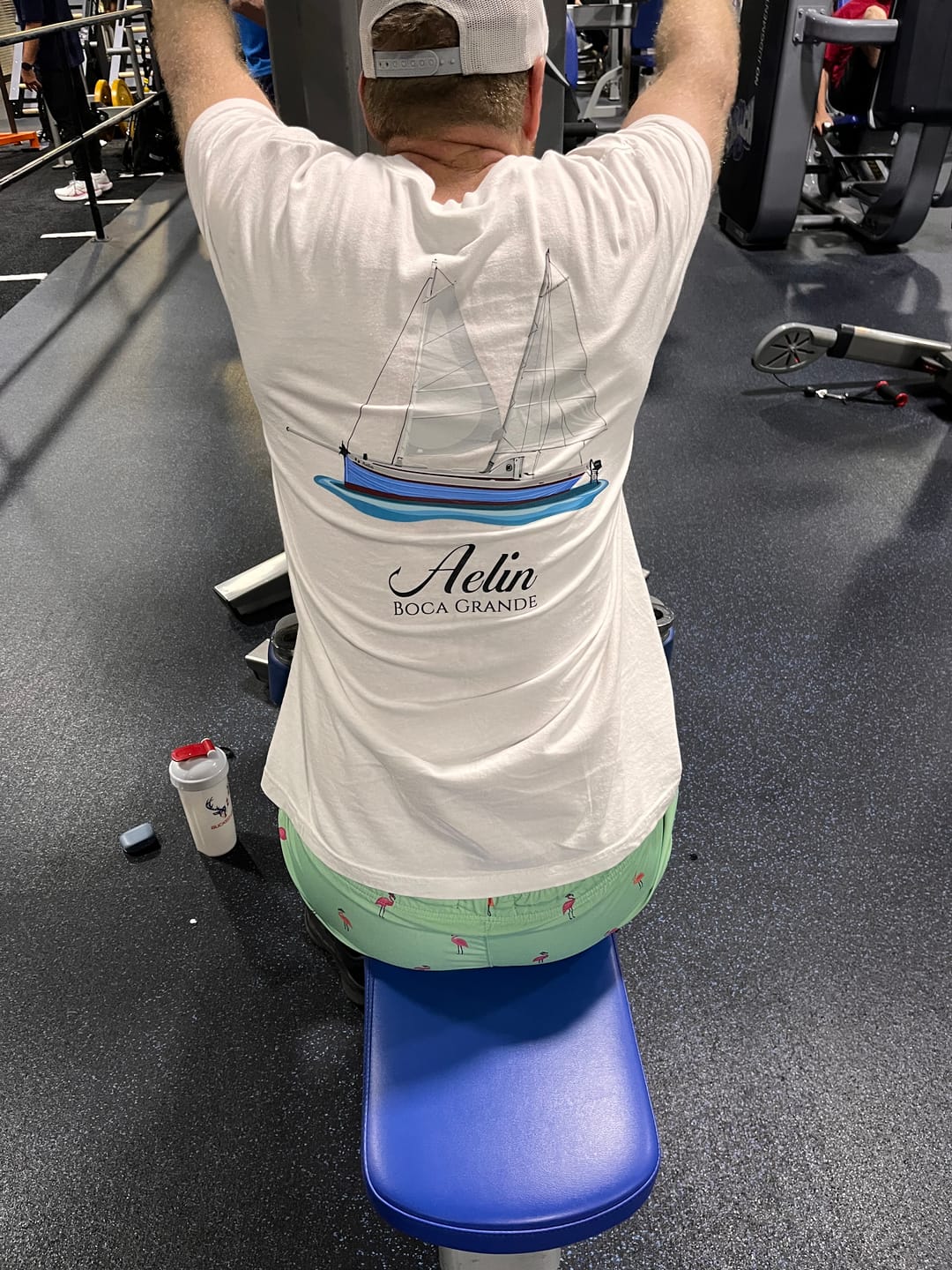 Customer photo review of Custom Cotton Boat T-Shirts With Front Pocket
