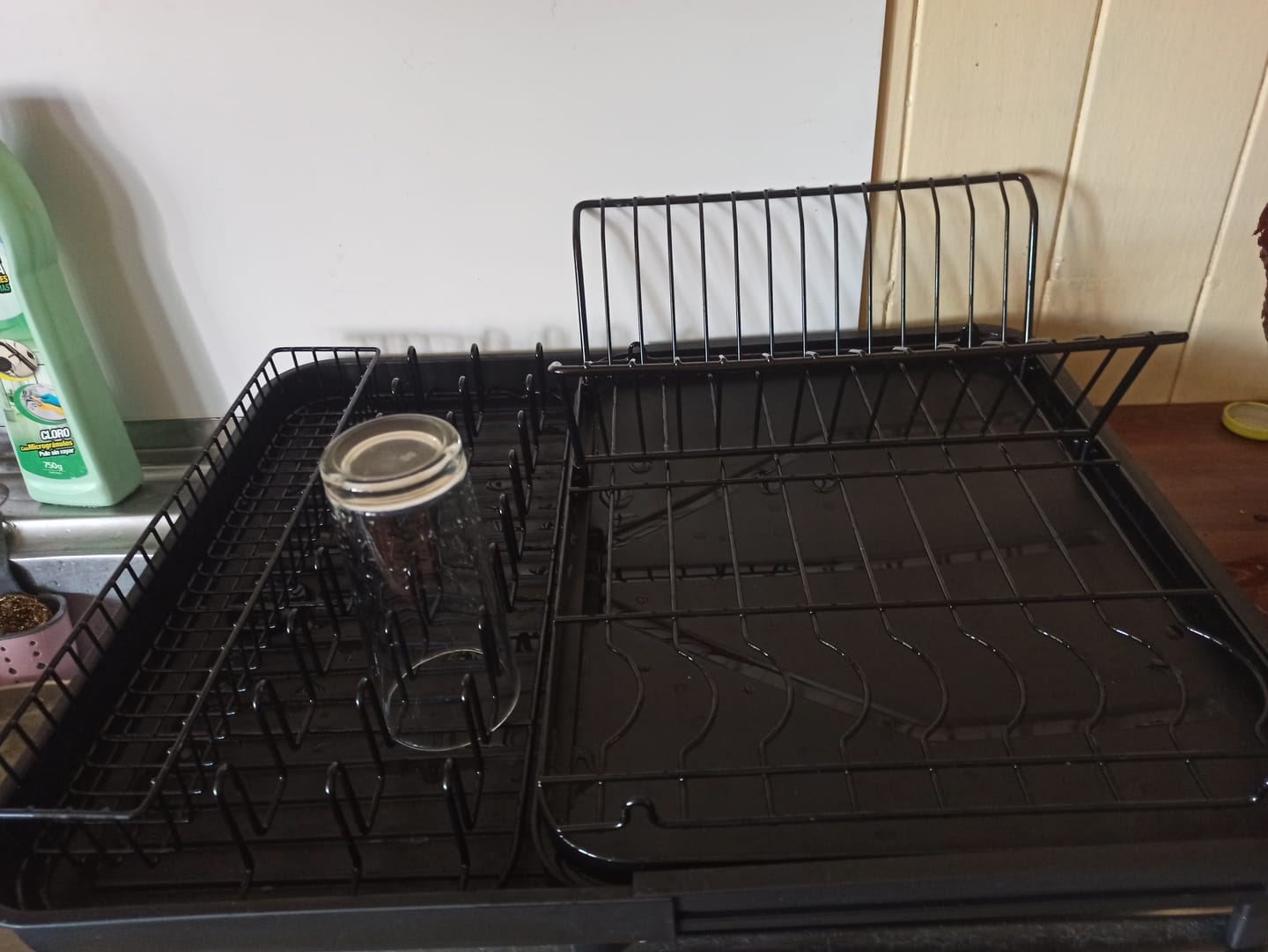 Customer photo review of Secaplatos Escurridor Cocina Acero Inoxidable Plegable Loza