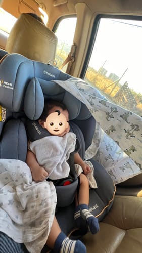 Customer photo review of Silla de Auto Convertible Supra 360° Azul claro