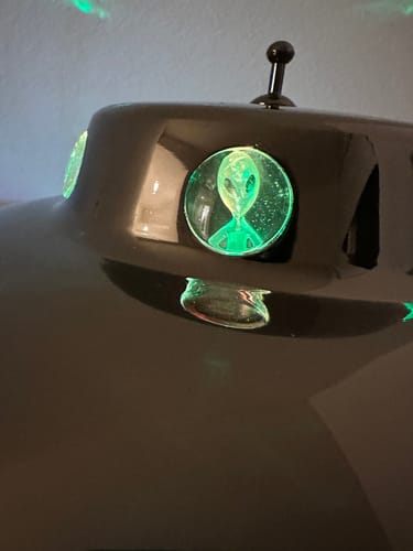 Customer photo review of The Original Alien Abduction Lamp