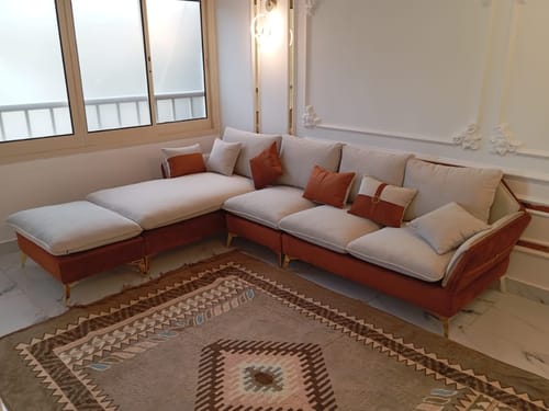 Customer photo review of كنبة مع بوف خشب زان 90×280سم-OUR61