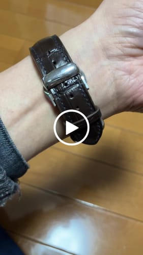 Customer video review of フルグレイン ワニ革 - ブラウン