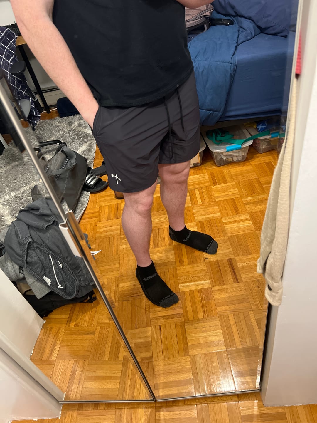 Customer photo review of Performance Shorts 7" - Navy Blue