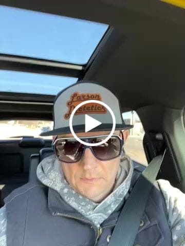 Customer video review of Flat Bill Seven-Panel Leather Patch Hat - Richardson 168
