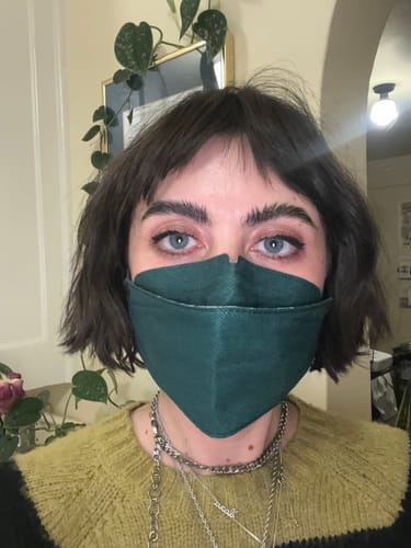 Customer photo review of KN95 Respirator Face Mask - Forest Green