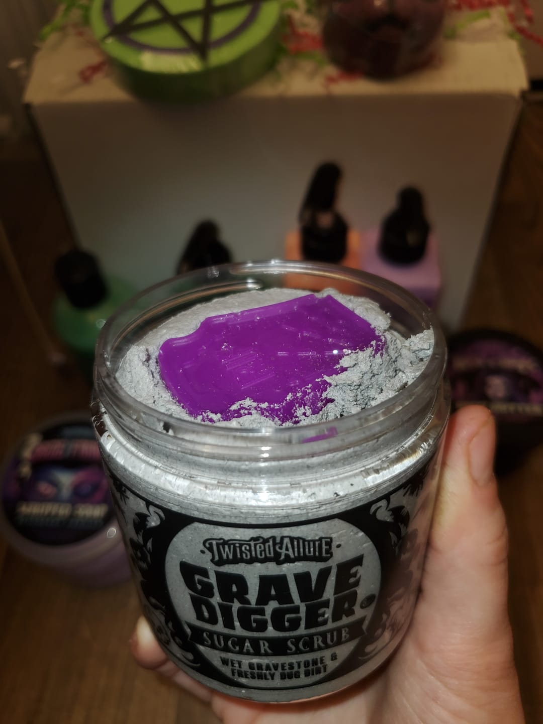 Customer photo review of Grave Digger Sugar Scrub