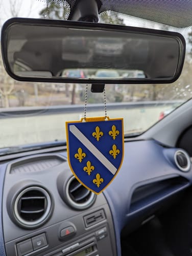 Customer photo review of Republic Bosnia and Herzegovina Car Hanging Ornament