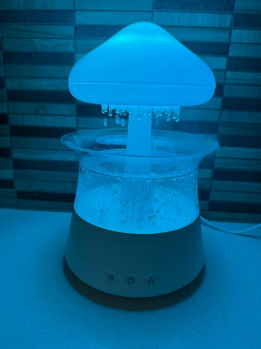 Customer photo review of Rain Cloud Aroma Diffuser  - 7 colour night light & sensory light
